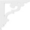 Ekena Millwork Preston Architectural Grade PVC Bracket, 5/8"W X 18"D X 18"H BKTP01X18X18PR - alternate 2